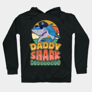 Police Daddy Shark Doo Doo Doo Hoodie